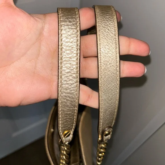 Michael Kors Gold Jet Set Chain messenger crossbody shoulder satchel - Picture 6 of 15